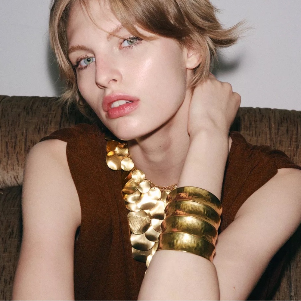 *NEW* ZARA ROW CUFF BRACELET - Picture 2 of 4
